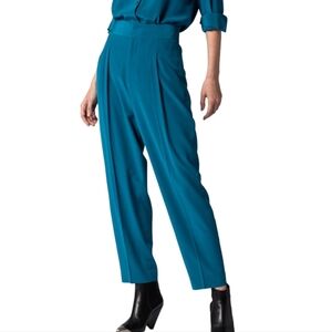 Equipment Deep lagoon Blue Beckett Silk Trouser Pants - Size 0